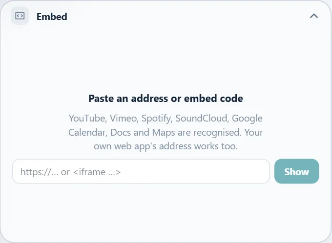 Embed