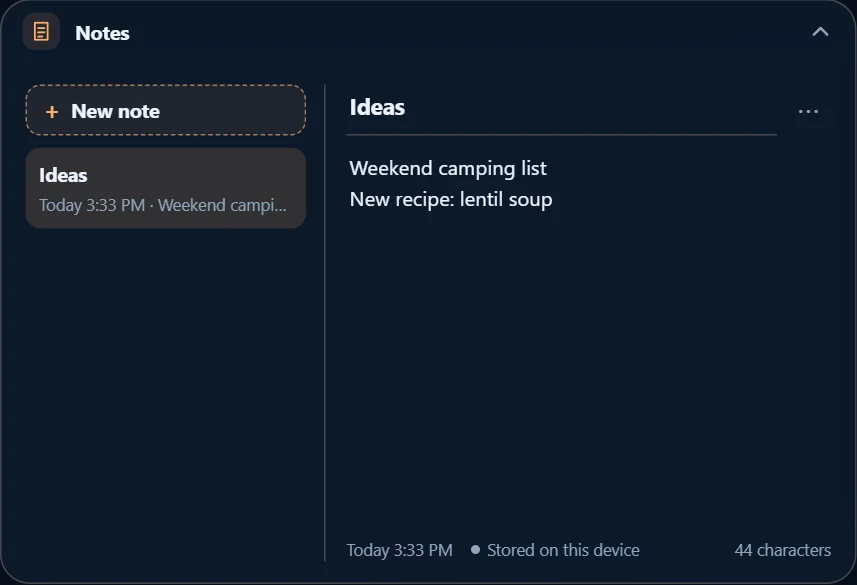 Notes