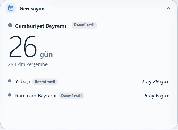 Geri sayım