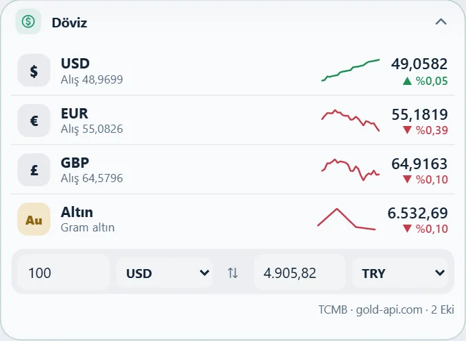 Döviz ve altın