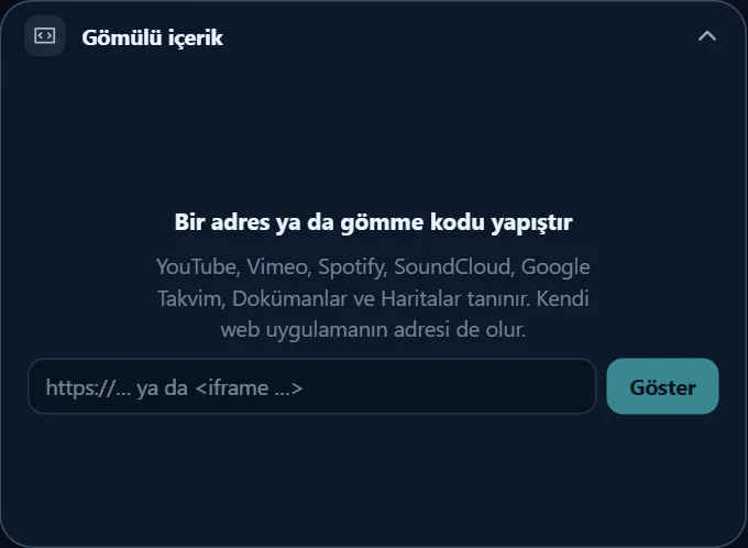 Gömülü sayfa