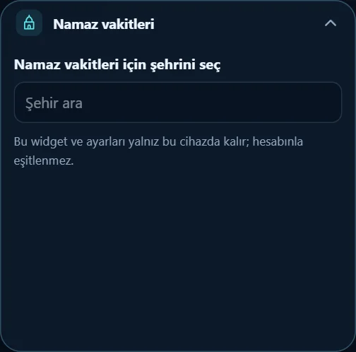 Namaz vakitleri