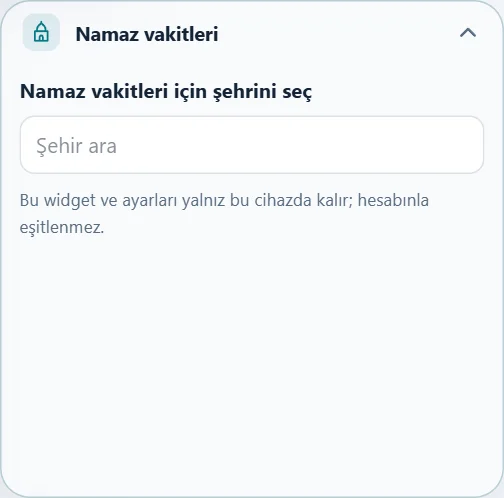 Namaz vakitleri